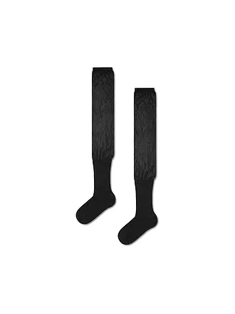 HAPPY SOCKS | Damen Kniestrümpfe SOLID SHEER 36-40 black | 